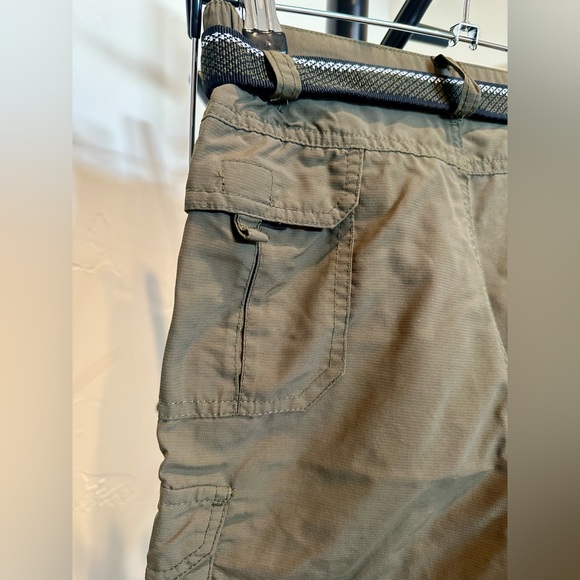 Boys convertible hiking pants zip off shorts size medium olive - Picture 5 of 9